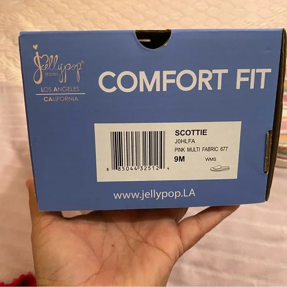 Jellypop SIZE 9 White Pink blue Shoe Box - Picture 7 of 13